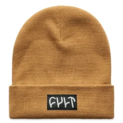 Witness Beanie / tight knit camel<CULT CREW Hot